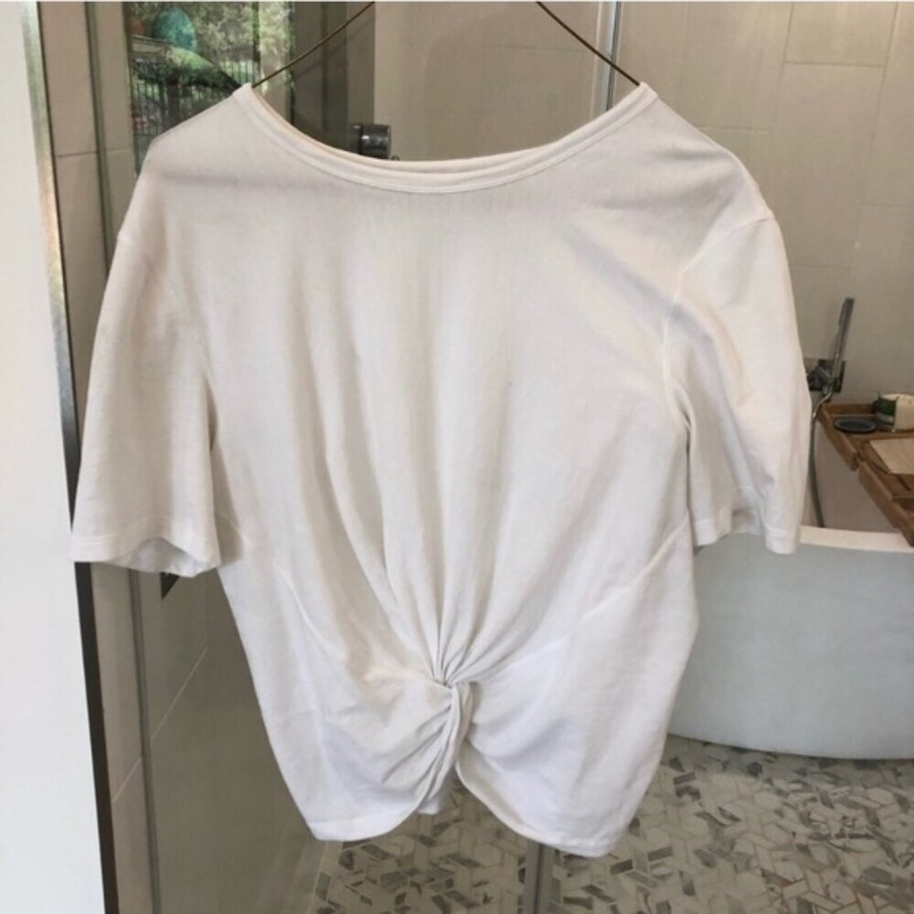 Lululemon pima cotton front knot twist short sleeve tee 10